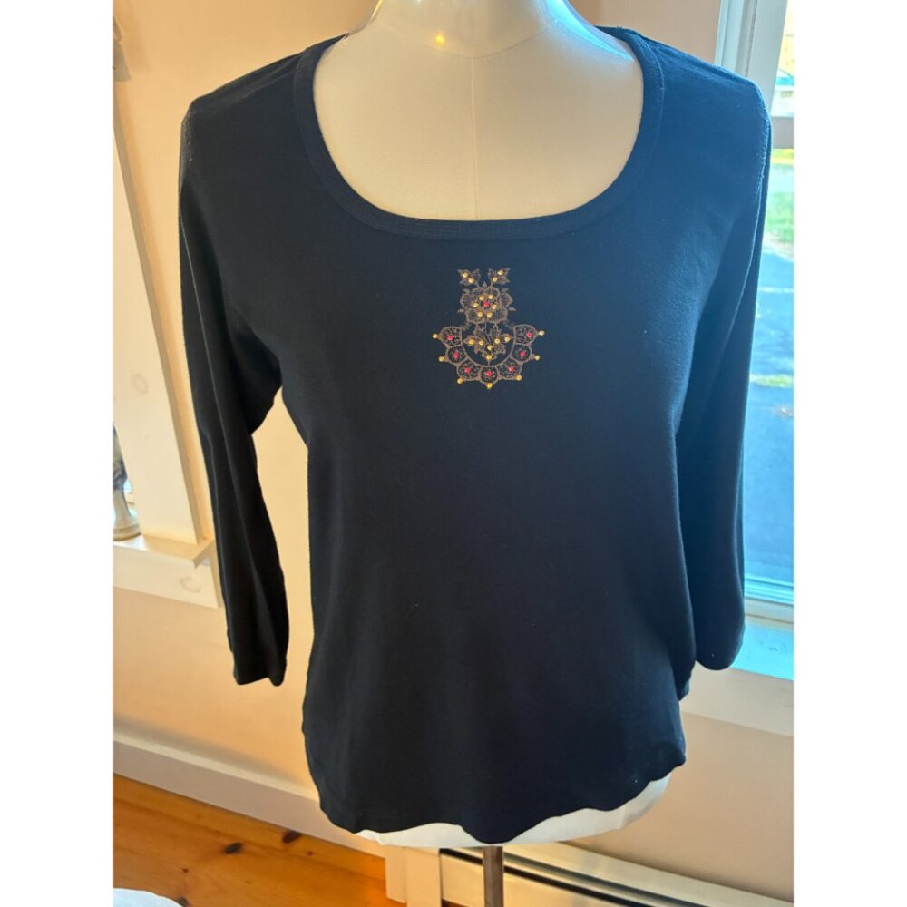 Vintage 90s 00s Y2K Xcit U.S.A. 1/4 Sleeve Shirt